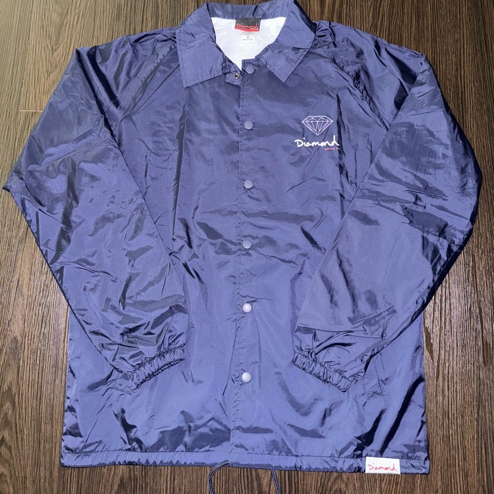 Diamond Supply Co. Navy Windbreaker Size Medium